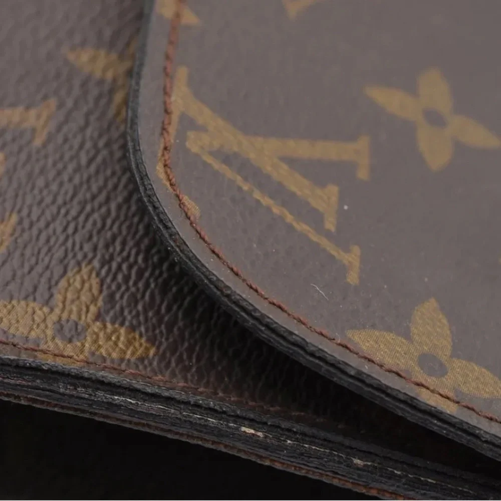 Louis Vuitton Monogram Poche Ministre Document Case Authentic Vintage 70s Model